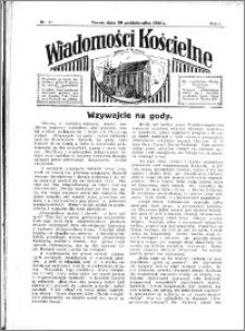 Wiadomości Kościelne : przy kościele N. Marji Panny 1934-1935, R. 6, nr 47