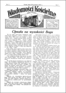 Wiadomości Kościelne : przy kościele N. Marji Panny 1935-1936, R. 7, nr 5