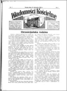 Wiadomości Kościelne : przy kościele N. Marji Panny 1935-1936, R. 7, nr 7