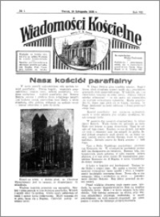 Wiadomości Kościelne : przy kościele N. Marji Panny 1936-1937, R. 8, nr 1