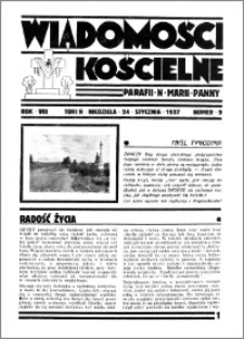 Wiadomości Kościelne : przy kościele N. Marji Panny 1936-1937, R. 8, nr 9 + Marjański Huf