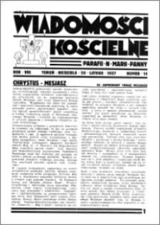 Wiadomości Kościelne : przy kościele N. Marji Panny 1936-1937, R. 8, nr 14