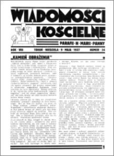 Wiadomości Kościelne : przy kościele N. Marji Panny 1936-1937, R. 8, nr 24