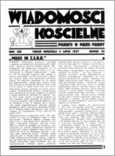 Wiadomości Kościelne : przy kościele N. Marji Panny 1936-1937, R. 8, nr 32