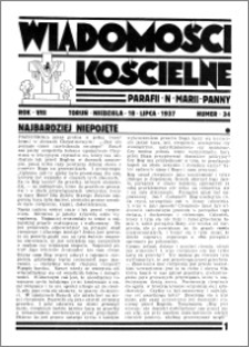 Wiadomości Kościelne : przy kościele N. Marji Panny 1936-1937, R. 8, nr 34