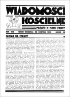 Wiadomości Kościelne : przy kościele N. Marji Panny 1936-1937, R. 8, nr 39