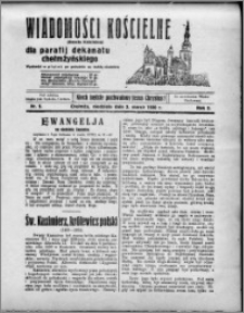Wiadomości Kościelne : (gazeta kościelna) : dla parafij dekanatu chełmżyńskiego 1930, R. 2, nr 9