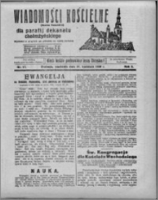 Wiadomości Kościelne : (gazeta kościelna) : dla parafij dekanatu chełmżyńskiego 1930, R. 2, nr 17