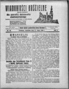 Wiadomości Kościelne : (gazeta kościelna) : dla parafij dekanatu chełmżyńskiego 1930, R. 2, nr 19