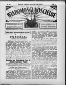 Wiadomości Kościelne : (gazeta kościelna) : dla parafij dekanatu chełmżyńskiego 1930, R. 2, nr 20
