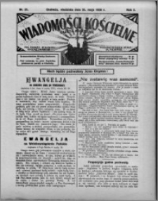 Wiadomości Kościelne : (gazeta kościelna) : dla parafij dekanatu chełmżyńskiego 1930, R. 2, nr 21