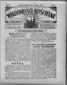 Wiadomości Kościelne : (gazeta kościelna) : dla parafij dekanatu chełmżyńskiego 1930, R. 2, nr 31