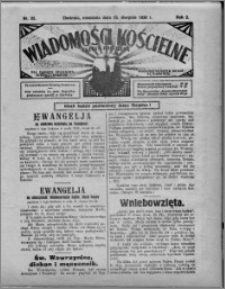 Wiadomości Kościelne : (gazeta kościelna) : dla parafij dekanatu chełmżyńskiego 1930, R. 2, nr 32