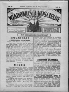 Wiadomości Kościelne : (gazeta kościelna) : dla parafij dekanatu chełmżyńskiego 1930, R. 2, nr 46
