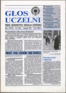 Głos Uczelni : pismo Uniwersytetu Mikołaja Kopernika R. 1=17 nr 5 (1992)