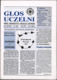 Głos Uczelni : pismo Uniwersytetu Mikołaja Kopernika R. 2=18 nr 5 (1993)