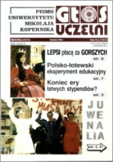 Głos Uczelni : pismo Uniwersytetu Mikołaja Kopernika R. 4=20 nr 6 (1995)