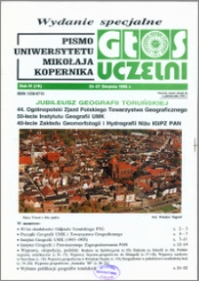 Głos Uczelni : pismo Uniwersytetu Mikołaja Kopernika R. 4=20 wydanie specjalne 23-27 sierpnia (1995)