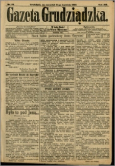 Gazeta Grudziądzka 1907.04.11 R.14 nr 44 + dodatek