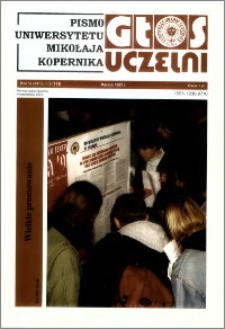 Głos Uczelni : pismo Uniwersytetu Mikołaja Kopernika R. 6=22 nr 3 (1997)