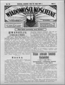 Wiadomości Kościelne : (gazeta kościelna) : dla parafij dekanatu chełmżyńskiego 1931, R. 3, nr 19
