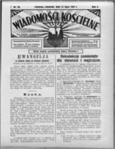 Wiadomości Kościelne : (gazeta kościelna) : dla parafij dekanatu chełmżyńskiego 1931, R. 3, nr 28