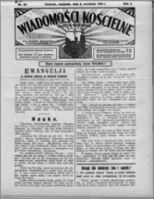 Wiadomości Kościelne : (gazeta kościelna) : dla parafij dekanatu chełmżyńskiego 1931, R. 3, nr 36