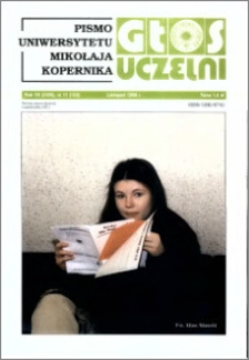 Głos Uczelni : pismo Uniwersytetu Mikołaja Kopernika R. 7=23 nr 11 (1998)