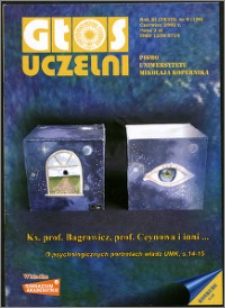 Głos Uczelni : pismo Uniwersytetu Mikołaja Kopernika R. 11=27 nr 6 (2002)