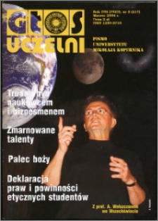 Głos Uczelni : pismo Uniwersytetu Mikołaja Kopernika R. 13=29 nr 3 (2004)
