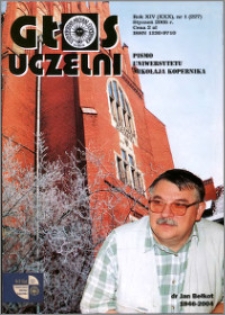 Głos Uczelni : pismo Uniwersytetu Mikołaja Kopernika R. 14=30 nr 1 (2005)