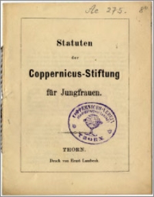 Statuten der Coppernicus-Stiftung für Jungfrauen