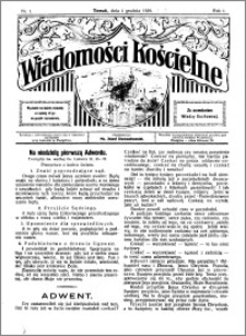 Wiadomości Kościelne : przy kościele w Podgórzu 1929-1930, R. 1, nr 1