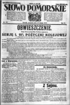 Słowo Pomorskie 1924.02.21 R.4 nr 43
