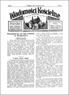 Wiadomości Kościelne : przy kościele w Podgórzu 1930-1931, R. 2, nr 21
