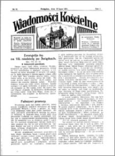 Wiadomości Kościelne : przy kościele w Podgórzu 1930-1931, R. 2, nr 33