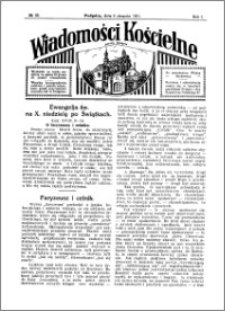 Wiadomości Kościelne : przy kościele w Podgórzu 1930-1931, R. 2, nr 36