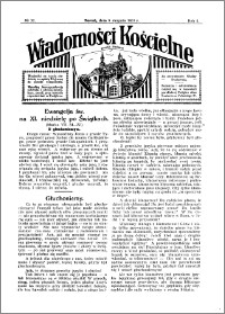 Wiadomości Kościelne : przy kościele w Podgórzu 1930-1931, R. 2, nr 37