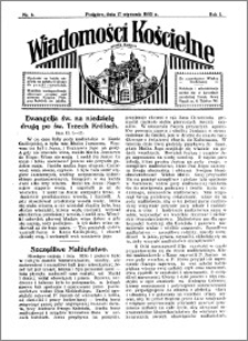 Wiadomości Kościelne : przy kościele w Podgórzu 1931-1932, R. 3, nr 8
