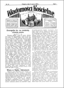 Wiadomości Kościelne : przy kościele w Podgórzu 1931-1932, R. 3, nr 15