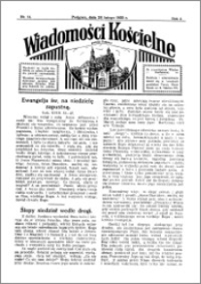 Wiadomości Kościelne : przy kościele w Podgórzu 1932-1933, R. 4, nr 14