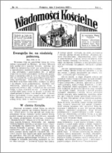 Wiadomości Kościelne : przy kościele w Podgórzu 1932-1933, R. 4, nr 20