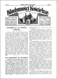 Wiadomości Kościelne : przy kościele w Podgórzu 1933-1934, R. 5, nr 11