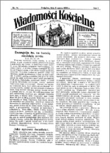 Wiadomości Kościelne : przy kościele w Podgórzu 1933-1934, R. 5, nr 14