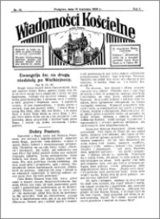 Wiadomości Kościelne : przy kościele w Podgórzu 1933-1934, R. 5, nr 20