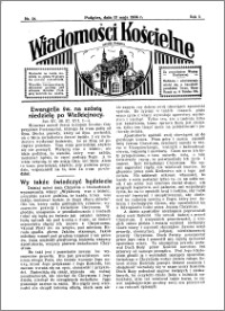 Wiadomości Kościelne : przy kościele w Podgórzu 1933-1934, R. 5, nr 24
