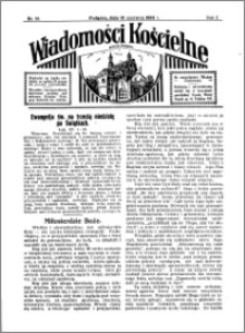 Wiadomości Kościelne : przy kościele w Podgórzu 1933-1934, R. 5, nr 28