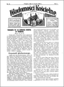 Wiadomości Kościelne : przy kościele w Podgórzu 1933-1934, R. 5, nr 36