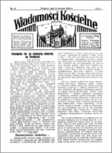Wiadomości Kościelne : przy kościele w Podgórzu 1933-1934, R. 5, nr 37
