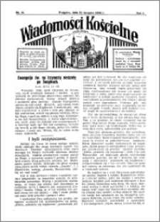 Wiadomości Kościelne : przy kościele w Podgórzu 1933-1934, R. 5, nr 38